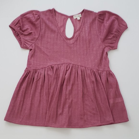 FULL CIRCLE TRENDS Lace Pleplum Top - Picture 2 of 5